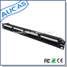 Cat5e 24 patch krone patch panel / utp cat5e cat6 patch panel